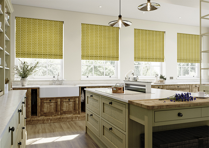 Orla Kiely Linear Stem, Seagrass - Roman Blind - Image 6